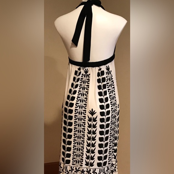 A- List By Wrapper Black and White Retro Style Halter Dress Size M - Picture 4 of 8